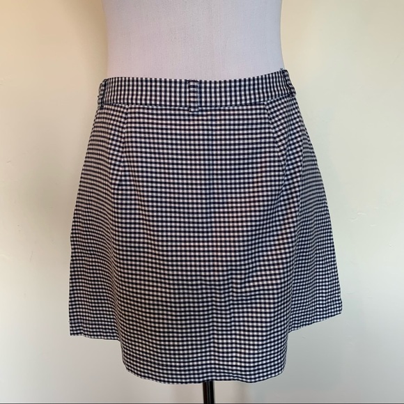 LOVE H21 NAVY & WHITE SKIRT - Picture 1 of 8